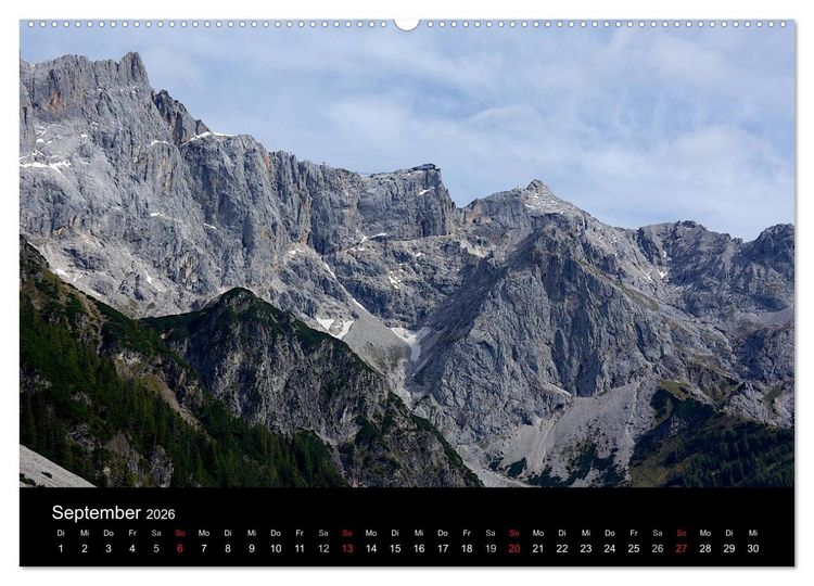 Produktbild: Der Dachstein - Massiv in den Alpen (hochwertiger Premium Wandkalender 2026 DIN A2 quer), Kunstdruck in Hochglanz