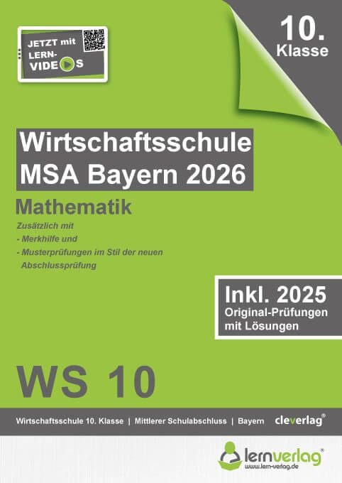 Produktbild: Original-Pr&uuml;fungen Wirtschaftsschulabschluss Bayern 2026 Mathematik