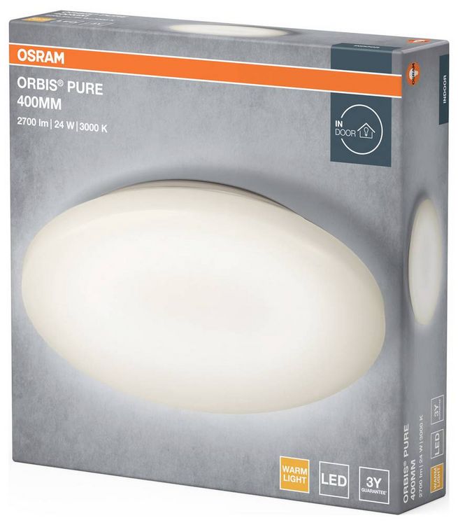 Produktbild: OSRAM HOMELIGHTING Orbis Pure 400mm 24W 4099854450044 LED-Au&szlig;enwandleuchte 24.00W Wei&szlig;