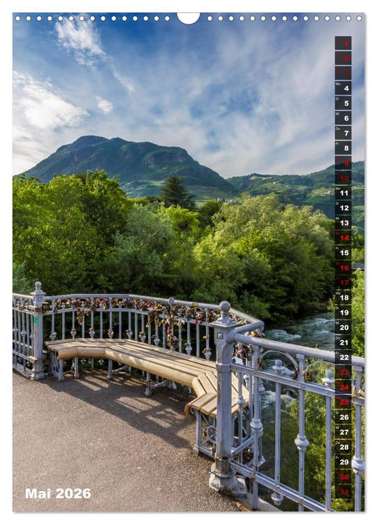 Produktbild: Stadtherz BOZEN (Wandkalender 2026 DIN A3 hoch), CALVENDO Monatskalender