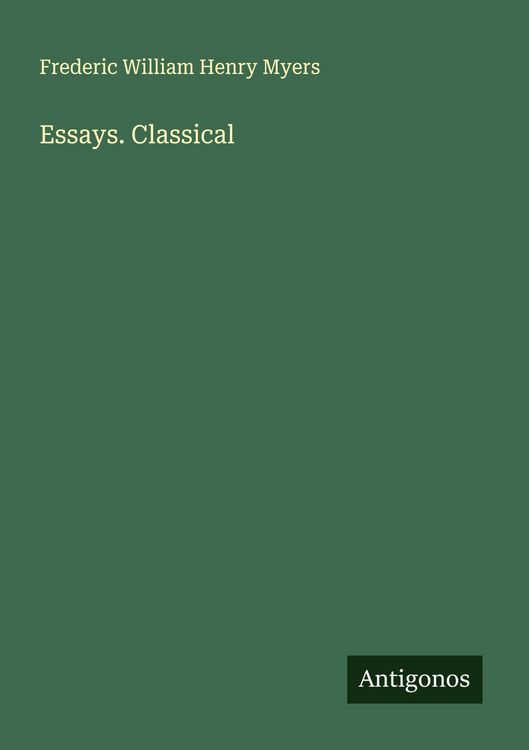 Produktbild: Essays. Classical
