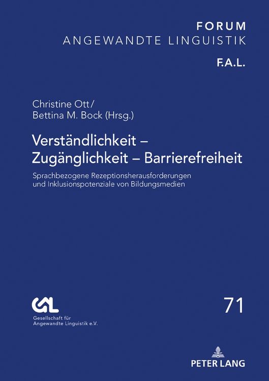 Produktbild: Verst&auml;ndlichkeit &ndash; Zug&auml;nglichkeit &ndash; Barrierefreiheit