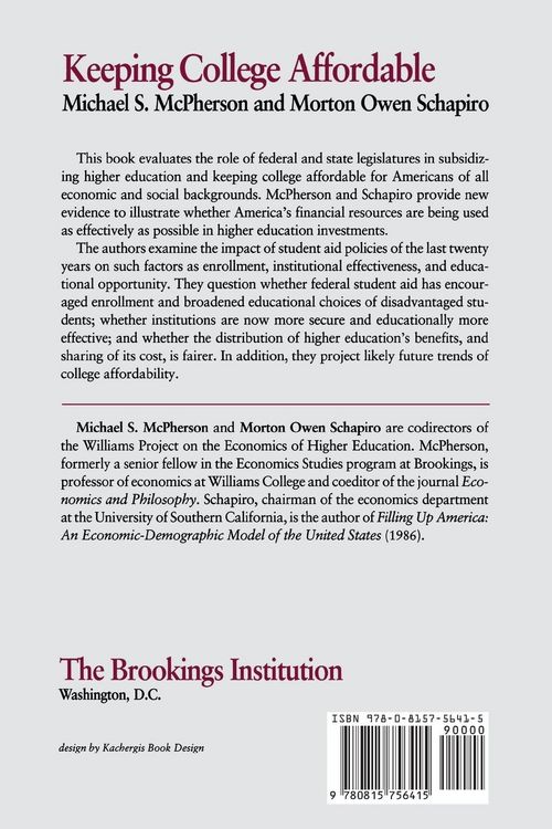 Produktbild: Keeping College Affordable