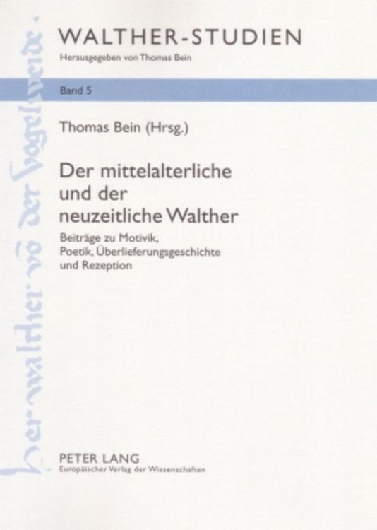 Produktbild: Der mittelalterliche und der neuzeitliche Walther