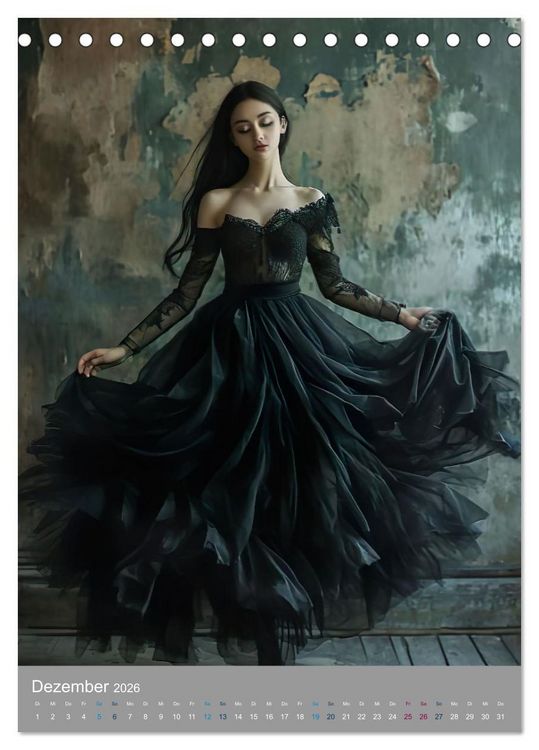 Produktbild: M&auml;rchenhafte Ballerina (Tischkalender 2026 DIN A5 hoch), CALVENDO Monatskalender