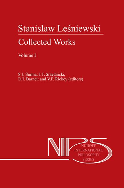 Produktbild: Stanislaw Lesniewski: Collected Works - Volumes I and II