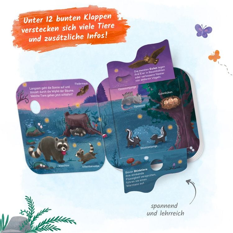 Produktbild: Tr&ouml;tsch Pappenbuch mit Klappen Mein erstes Klappenbuch Tiere im Wald Wer lebt wo?