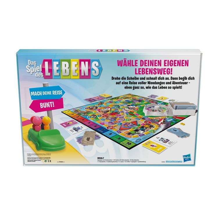 Produktbild: Hasbro F0800100 - Spiel des Lebens, Familienspiel
