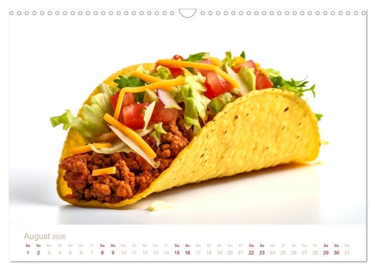 Produktbild: FAST FOOD (Wandkalender 2026 DIN A3 quer), CALVENDO Monatskalender