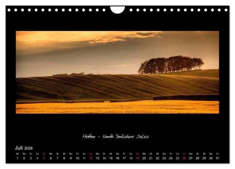 Produktbild: Amazing England - England's sch&ouml;nste Seiten (Wandkalender 2026 DIN A4 quer), CALVENDO Monatskalender