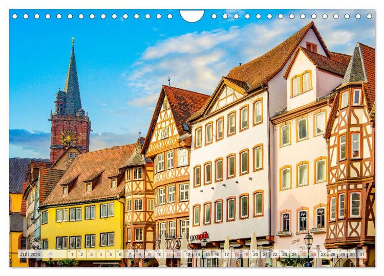 Produktbild: Wertheim Impressionen (Wandkalender 2026 DIN A4 quer), CALVENDO Monatskalender