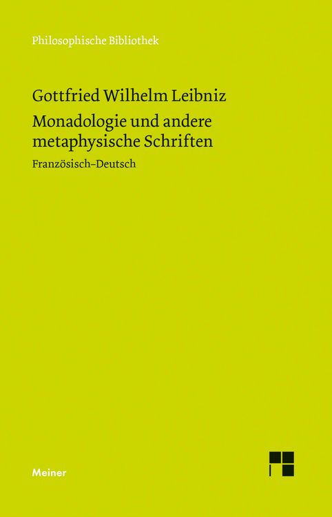 Produktbild: Monadologie und andere metaphysische Schriften