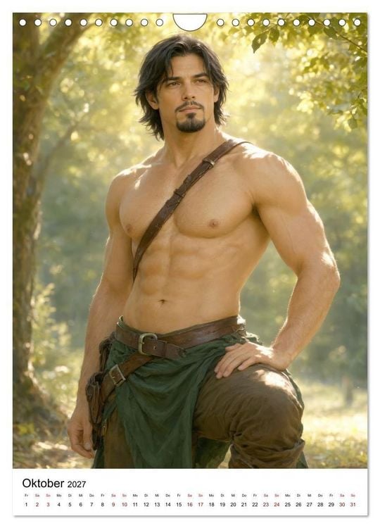 Produktbild: Mysthische M&auml;nner Fantasy (Wandkalender 2027 DIN A4 hoch), CALVENDO Monatskalender