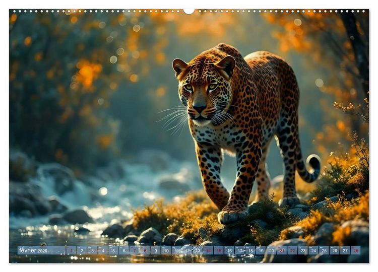 Produktbild: Regards Sauvages &ndash; Rencontres au c&oelig;ur du monde sauvage (Calendrier mural 2026 DIN A2 vertical), CALVENDO calendrier mensuel