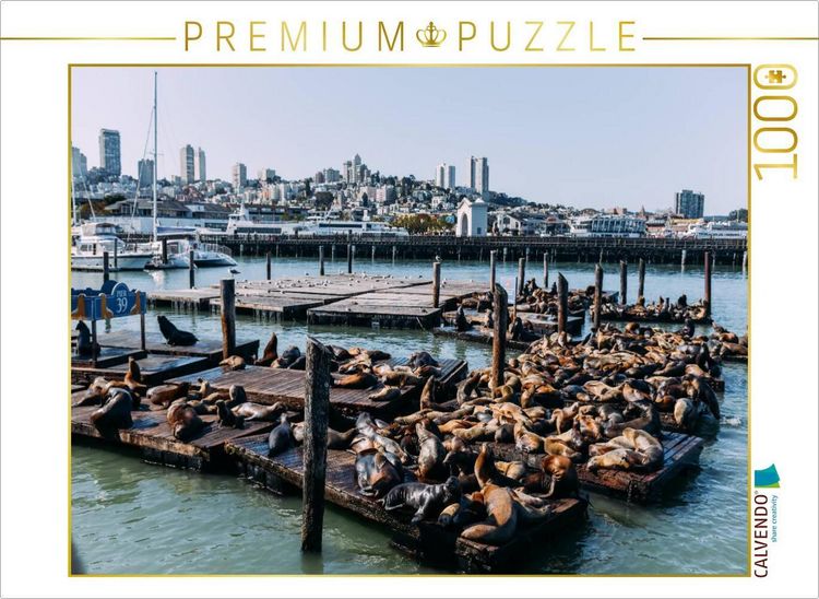 Produktbild: CALVENDO Puzzle San Francisco - Pier 39 | 1000 Teile Lege-Gr&ouml;&szlig;e 64x48cm Foto-Puzzle f&uuml;r gl&uuml;ckliche Stunden