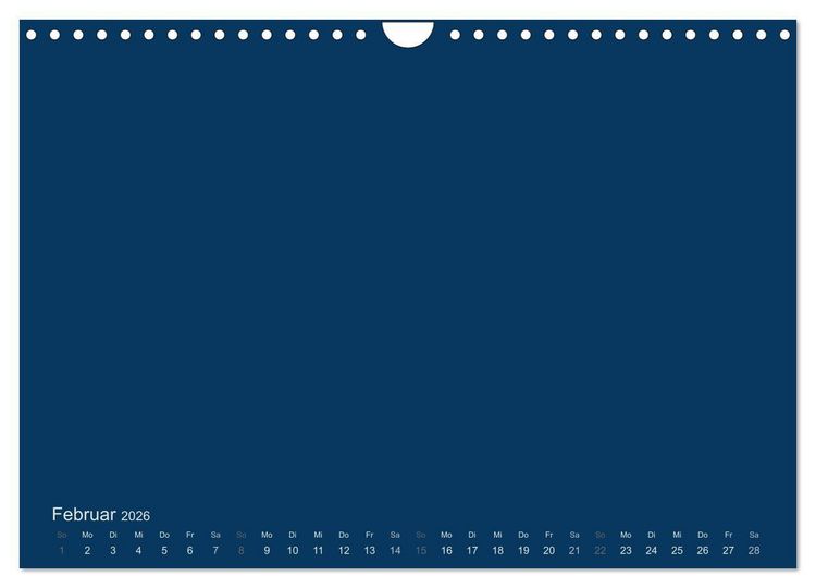 Produktbild: Bastelkalender - Dunkelblau (Wandkalender 2026 DIN A4 quer), CALVENDO Monatskalender