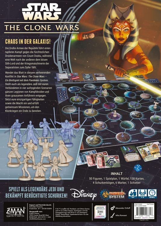 Produktbild: Star Wars The Clone Wars (Ein Brettspiel mit dem Pandemic-System)