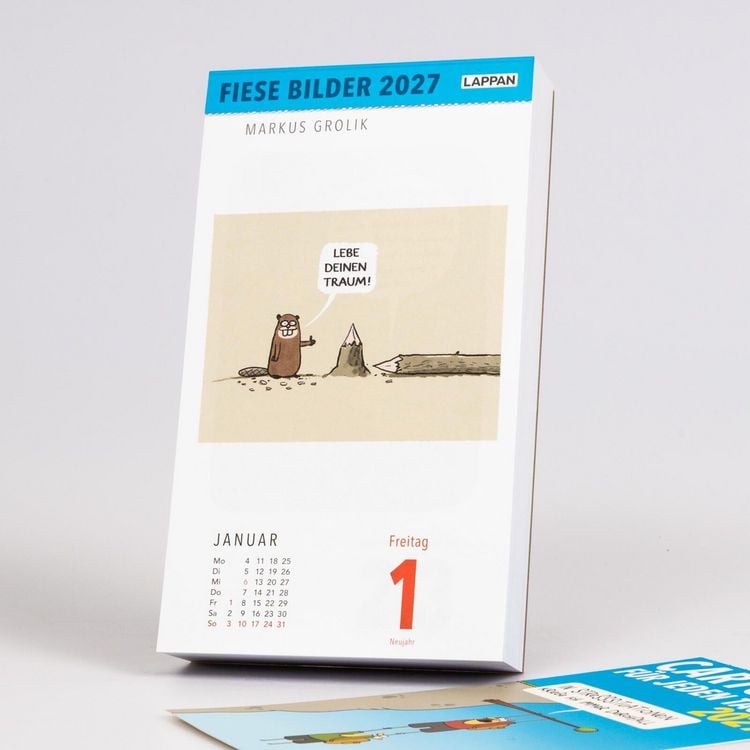 Produktbild: Fiese Bilder Cartoons f&uuml;r jeden Tag 2027: Tagesabrei&szlig;kalender