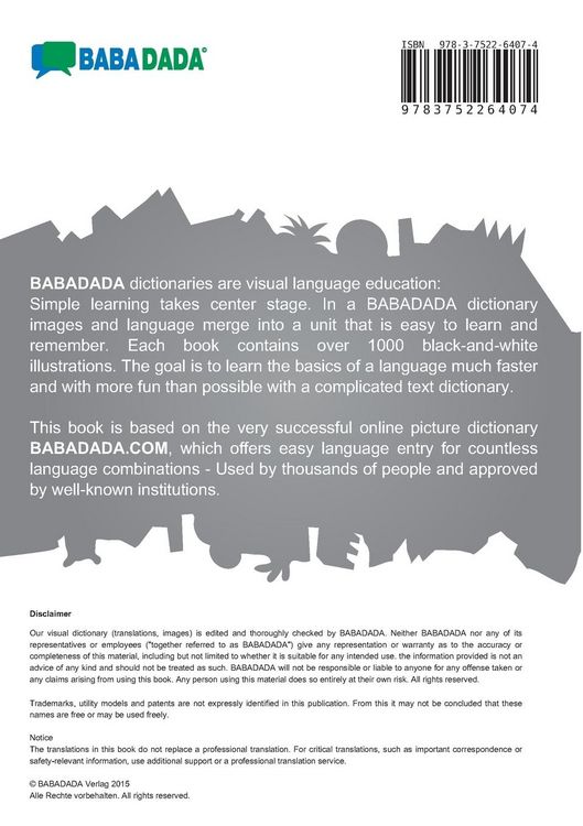 Produktbild: Tatar (cyrillic characters) (in cyrillic script) - Espa&ntilde;ol de M&eacute;xico, visual dictionary, BW