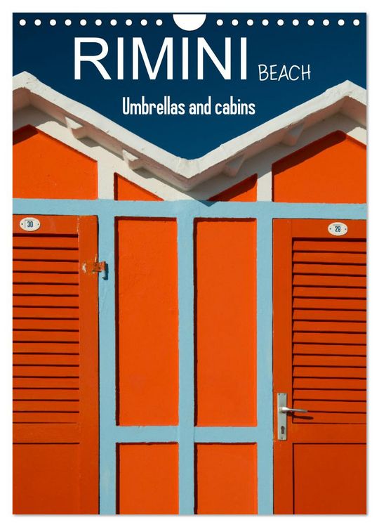 Produktbild: Rimini beach Umbrellas and cabins (Wall Calendar 2026 DIN A4 portrait), CALVENDO 12 Month Wall Calendar