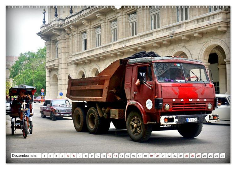 Produktbild: KAMAZ - Die LKW-Ikone der UdSSR auf Kubas Stra&szlig;en (Wandkalender 2026 DIN A2 quer), CALVENDO Monatskalender