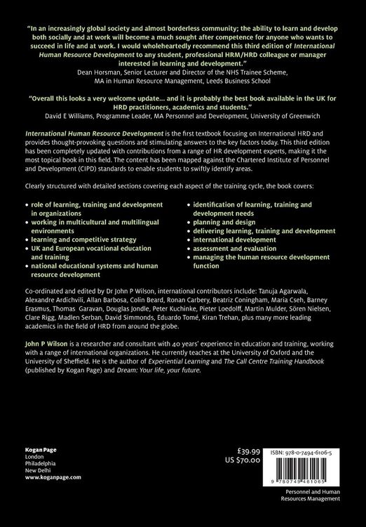 Produktbild: International Human Resource Development