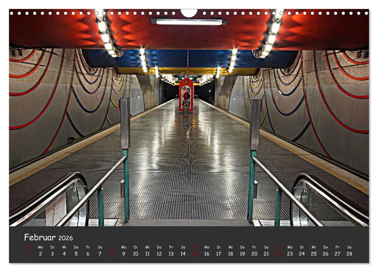 Produktbild: U-Bahn-Stationen des Westens (Wandkalender 2026 DIN A3 quer), CALVENDO Monatskalender