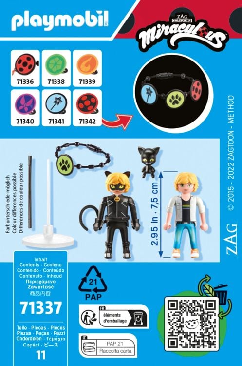 Produktbild: PLAYMOBIL® 71337 Miraculous: Adrien & Cat Noir