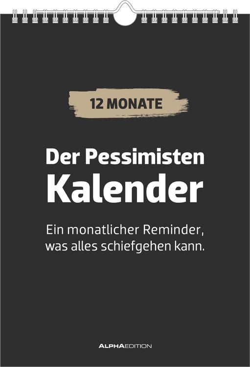 Produktbild: Der Pessimisten Kalender