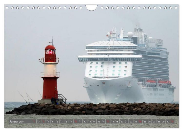Produktbild: Kreuzfahrt Warnem&uuml;nde (Wandkalender 2027 DIN A4 quer), CALVENDO Monatskalender