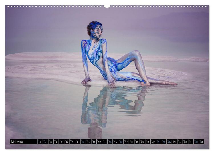 Produktbild: Naturwesen - Bodypainting K&ouml;rperlandschaften (hochwertiger Premium Wandkalender 2026 DIN A2 quer), Kunstdruck in Hochglanz