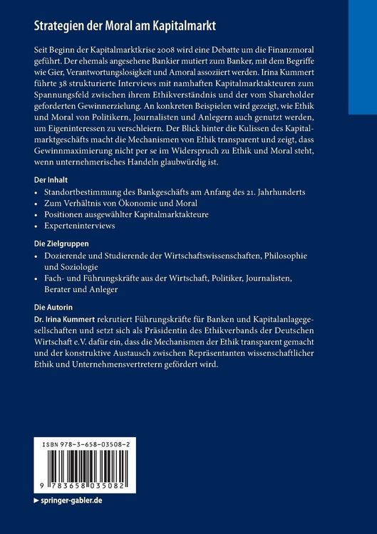 Produktbild: Strategien der Moral am Kapitalmarkt
