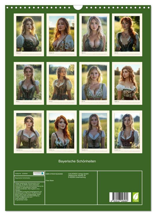 Produktbild: Bayerische Sch&ouml;nheiten (Wandkalender 2026 DIN A3 hoch), CALVENDO Monatskalender