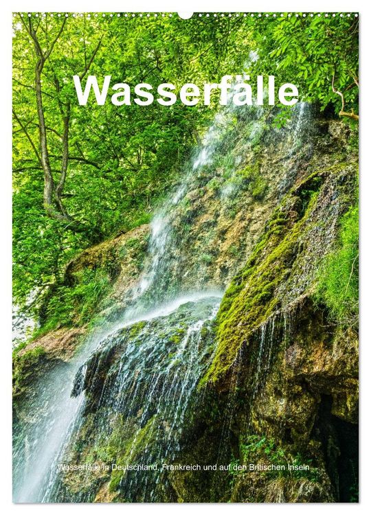 Produktbild: Wasserf&auml;lle in Deutschland, Frankreich und auf den Britischen Inseln (Wandkalender 2026 DIN A2 hoch), CALVENDO Monatskalender