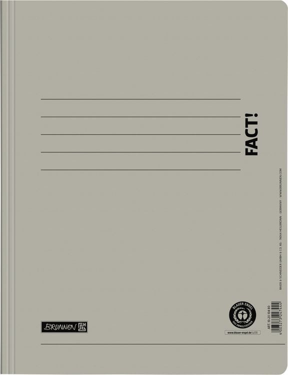 Produktbild: Brunnen Schnellhefter FACT! grau