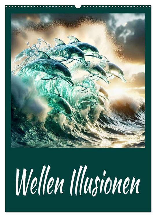 Produktbild: Wellen Illusionen (Wandkalender 2026 DIN A2 hoch), CALVENDO Monatskalender