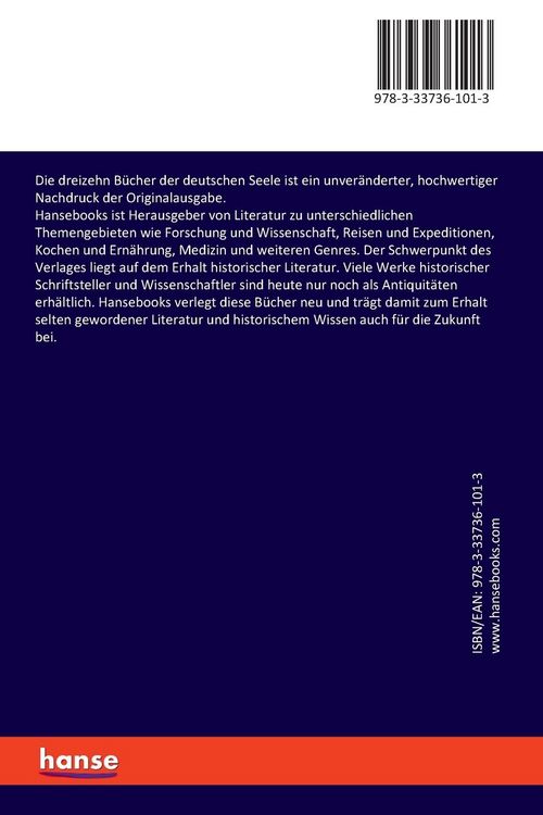 Produktbild: Die dreizehn B&uuml;cher der deutschen Seele
