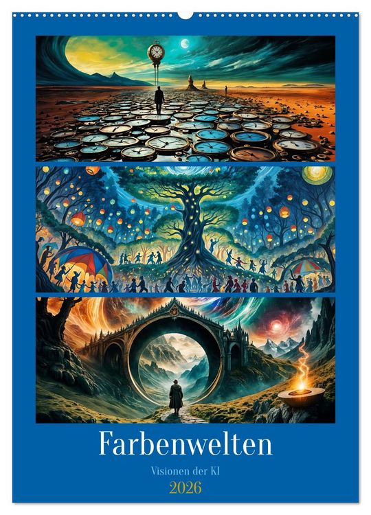 Produktbild: Farbenwelten (Wandkalender 2026 DIN A2 hoch), CALVENDO Monatskalender