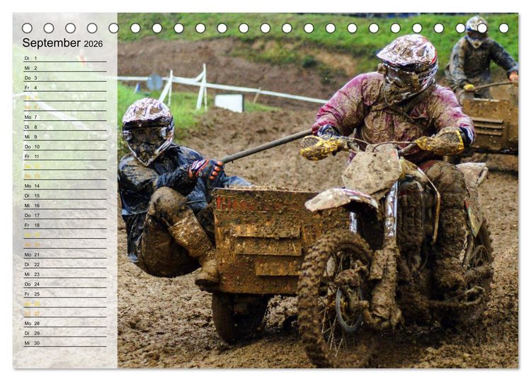 Produktbild: Motocross - tollk&uuml;hne Kerle (Tischkalender 2026 DIN A5 quer), CALVENDO Monatskalender
