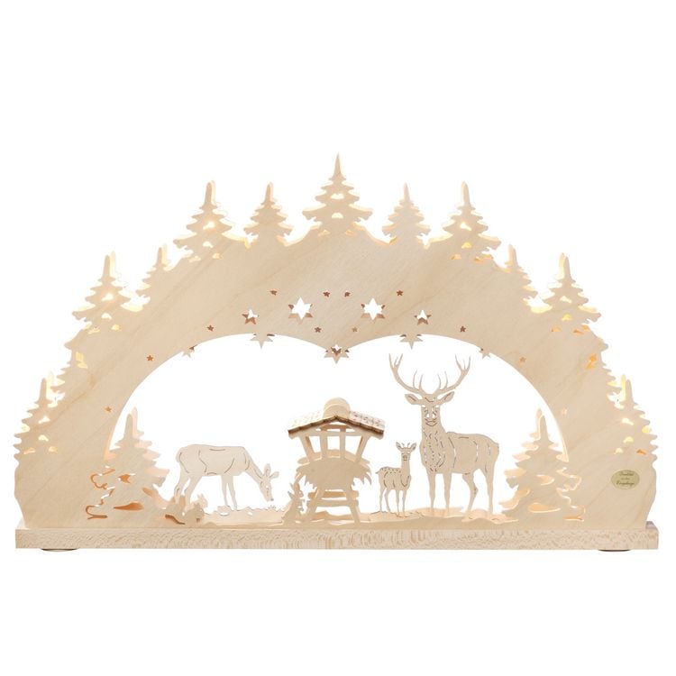 Produktbild: SAICO Original 3D-Lichterbogen "Wald", 7-flammige Premium 3D-Lichterbogen "Wald", 7-flammige Premium
