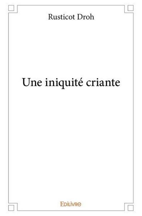 Produktbild: Une iniquite criante
