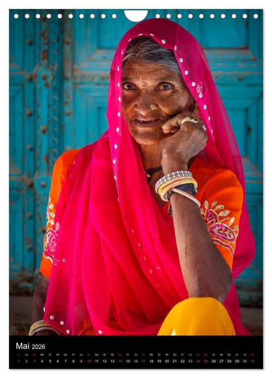 Produktbild: Portraits aus Indien (Wandkalender 2026 DIN A4 hoch), CALVENDO Monatskalender