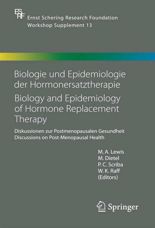 Produktbild: Biologie und Epidemiologie der Hormonersatztherapie - Biology and Epidemiology of Hormone Replacement Therapy