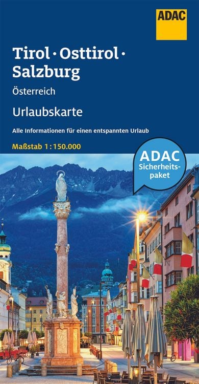 Produktbild: ADAC Urlaubskarte &Ouml;sterreich 05 Tirol, Osttirol, Salzburg 1:150.000