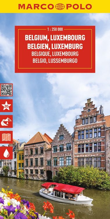 Produktbild: MARCO POLO Reisekarte Belgien, Luxemburg 1:250.000