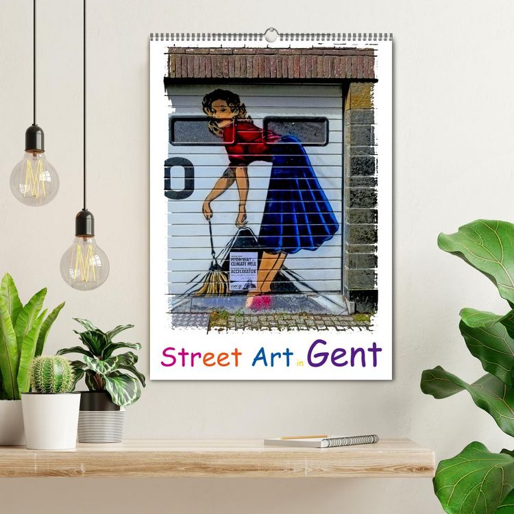 Produktbild: Street Art in Gent (Wandkalender 2026 DIN A2 hoch), CALVENDO Monatskalender