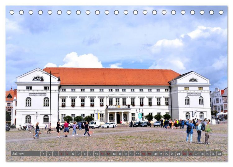 Produktbild: WISMAR die Hanststadt (Tischkalender 2026 DIN A5 quer), CALVENDO Monatskalender