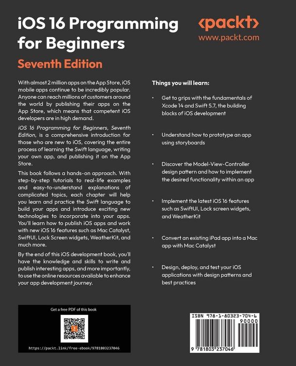 Produktbild: iOS 16 Programming for Beginners - Seventh Edition