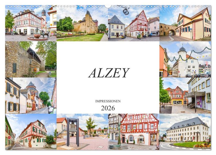 Produktbild: Alzey Impressionen (Wandkalender 2026 DIN A2 quer), CALVENDO Monatskalender
