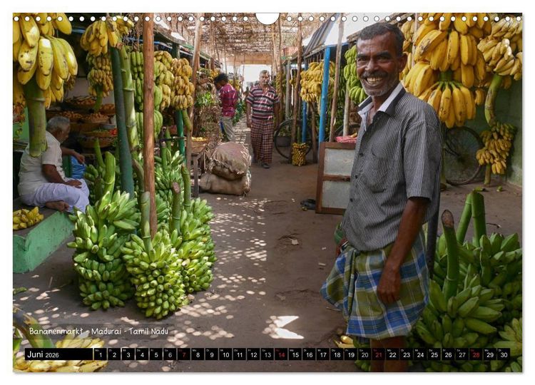 Produktbild: Der zauberhafte S&uuml;den Indiens (Wandkalender 2026 DIN A3 quer), CALVENDO Monatskalender